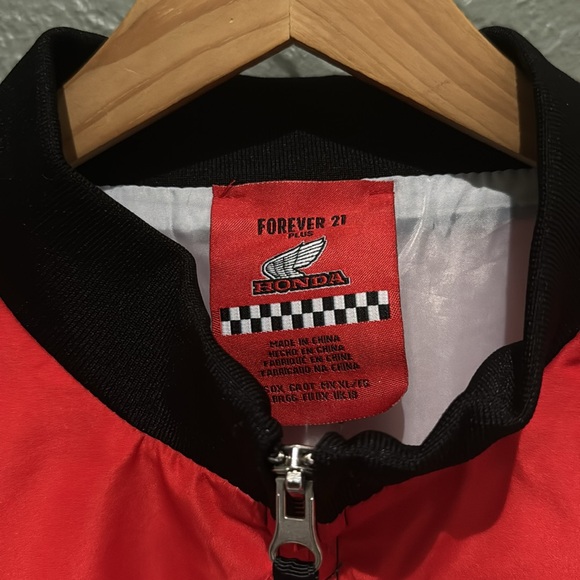 Forever 21 Honda 500 Honda Windbreaker polyester Jacket Women's 3X NASCAR - Picture 3 of 8